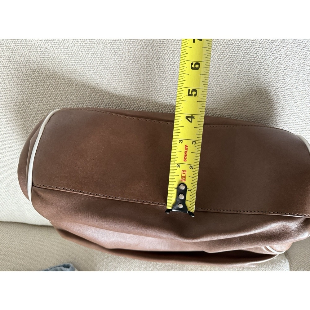 Marni Leather Kisslock bag Purse Brown Leather Vintage Rare Y2K Shoulder Luxury - Picture 10 of 12